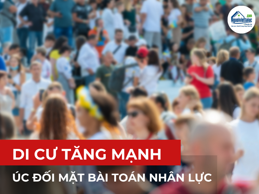 Di cư ròng vào Úc đạt mức kỷ lục 340.000 người trong năm 2024