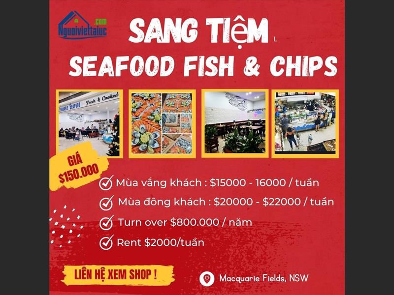 Sang lại tiệm Seafood Fish & Chips, doanh thu cao, khách ổn định 