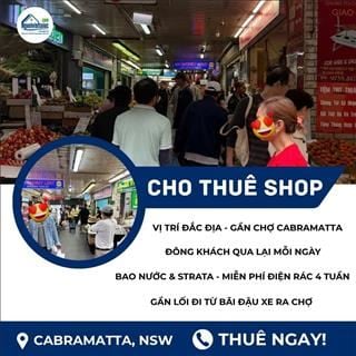 Cho thuê shop vị trí đẹp, giá hợp lý ngay trung tâm Cabramatta